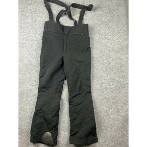 Vintage Roffe Nylon #4130 Snow Ski Bibs Men's L/XL Made in USA Black Pocket
